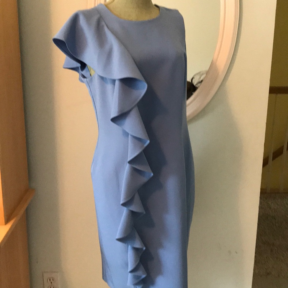 Dressbarn sleeveless ruffle dress